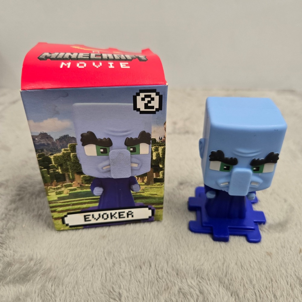 Minecraft Movie Series 2 Evoker Mini Figure Blue Purple Collectible with Box